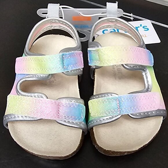 Baby Girls' Rainbow Olive First Walker Sandals | Carter's Just One You | 3 - Picture 2 of 11